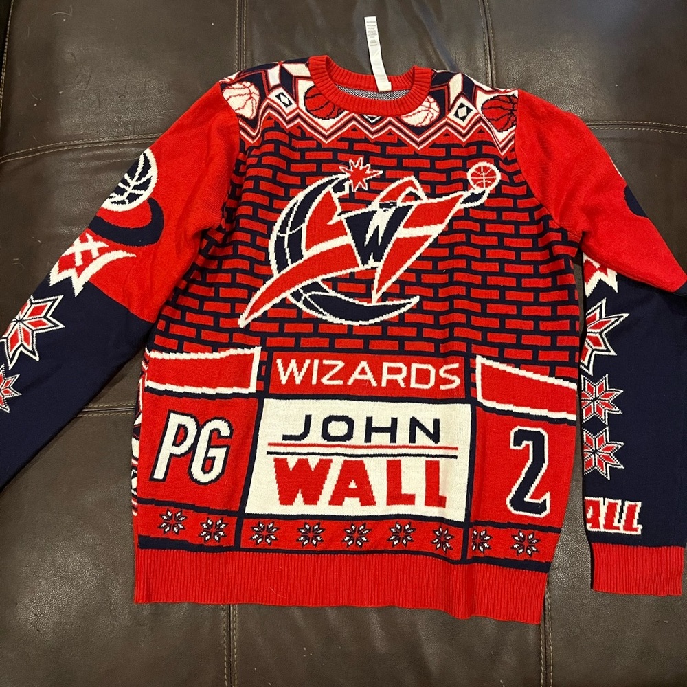 Washington Wizards John Wall Christmas Sweater